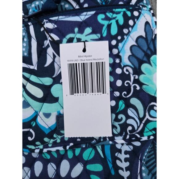 Vera Bradley Blue Island Medallion Mini Hipster Cross Body Shoulder Bag NWT - Picture 6 of 11